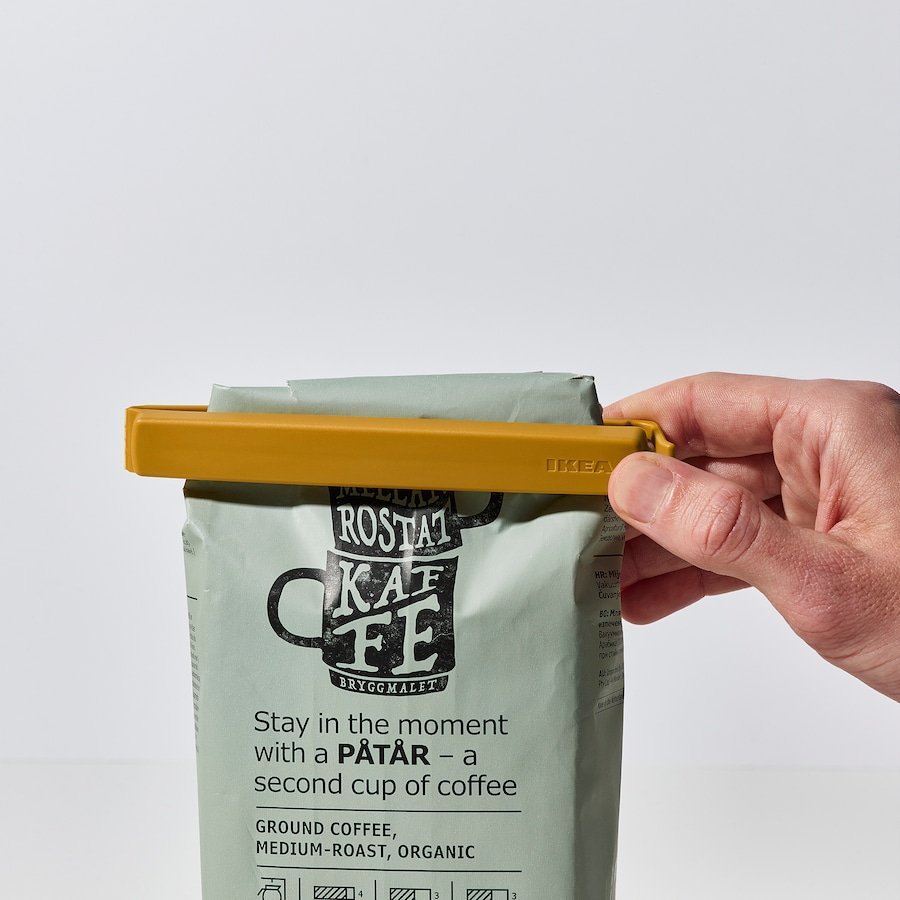 Sealing clip, anthracite/dark yellow x 6 pack - Image 3