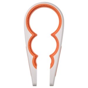 Jar opener, off-white/bright orange, 21 cm