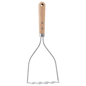 Potato masher, stainless steel/beech, 30 cm